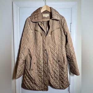 Michael Kors Quilted Tan Jacket
